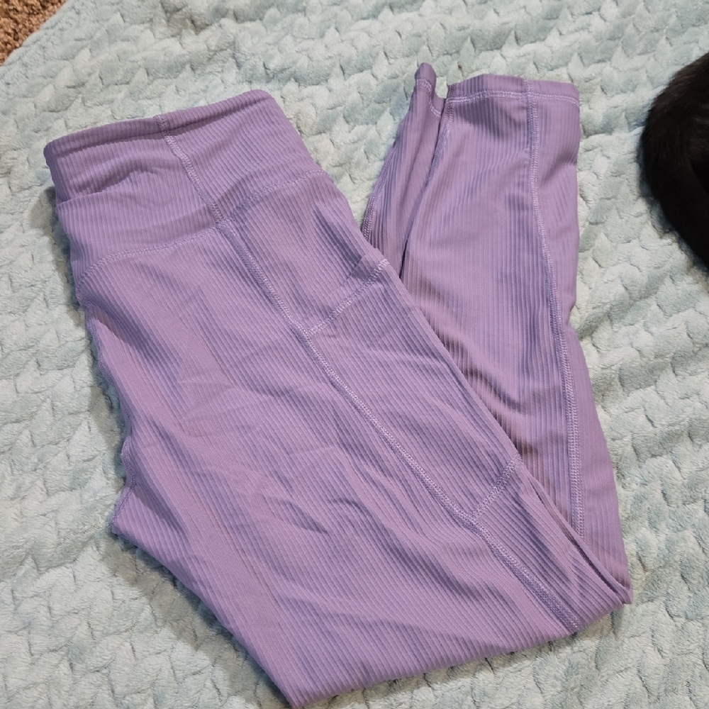 Old Navy Lavender Ribbed Leggings